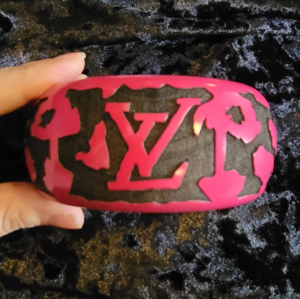 Designer Inspired Wooden Bangle Bracelet.